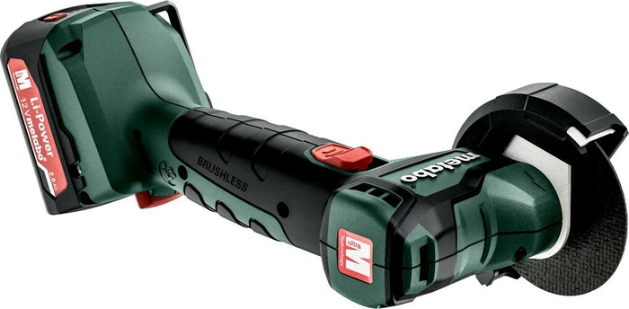 Metabo PowerMaxx CC 12 BL Akku-Winkelschleifer inkl. Koffer + 2 Akkus 2.0Ah