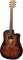 LAG Tramontane 70 Dreadnought Cutaway electroacoustic Black & Brown Vorschaubild