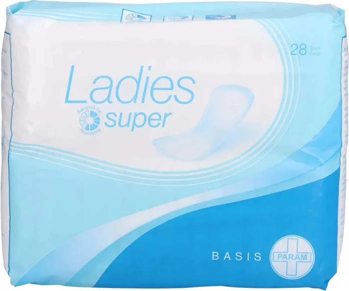 Param Ladies Inkontinenzvorlagen Basis super Hygieneeinlage, 28 Stück