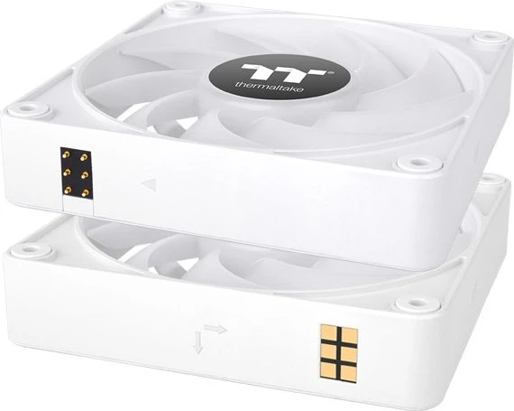 Thermaltake CT140 EX ARGB Sync Snow White, weiß, 140mm, 3er-Pack