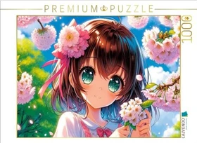 Calvendo Blütenträume - Ein Manga-Mädchen in einem Frühlingskleid