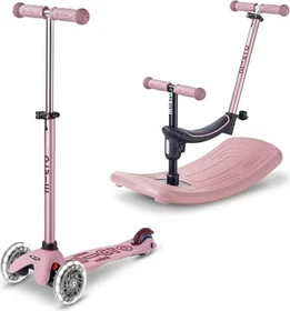 Micro Mini Micro Deluxe Rock & Go LED Kickboard dusty rose