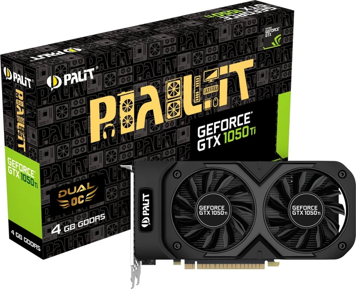 Palit GeForce GTX 1050 Ti Dual OC, 4GB GDDR5, DVI, HDMI, DP