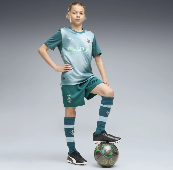 Puma Borussia Mönchengladbach 2026/2027 Heimshorts cold green/seafoam (Junior)
