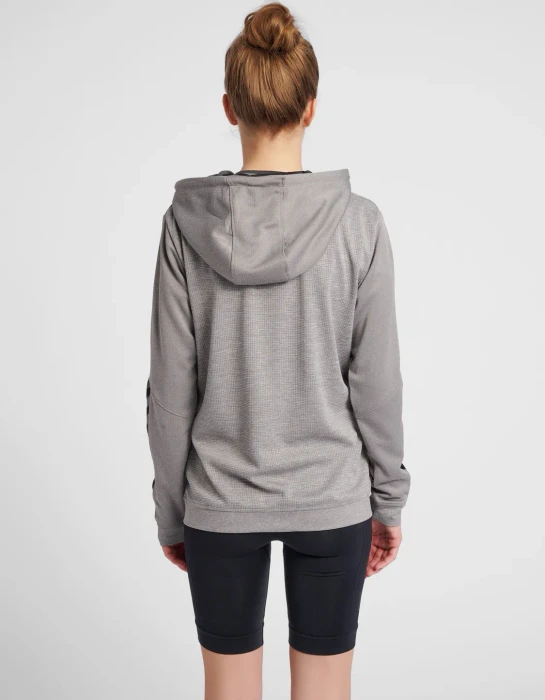 hummel Authentic Poly Zip Hoodie asphalt (Damen)