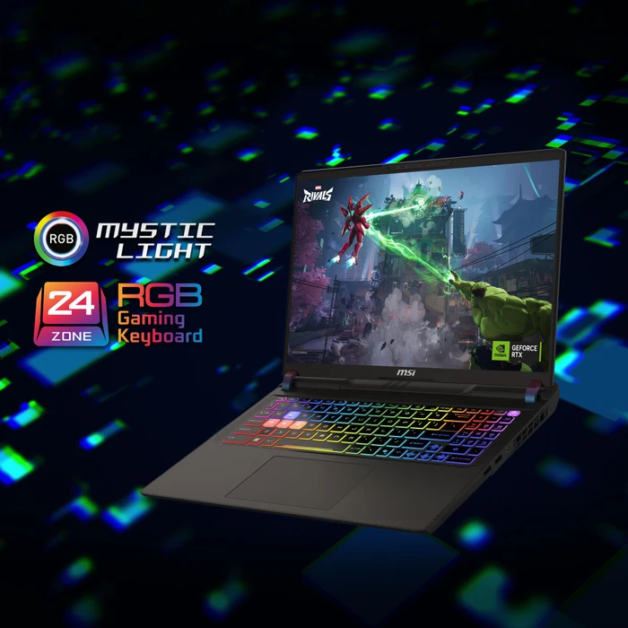 MSI Vector 16 HX AI A2XWHG-264, Cosmos Gray, Core Ultra 7 255HX, 16GB RAM, 1TB SSD, GeForce RTX 5070 Ti, DE