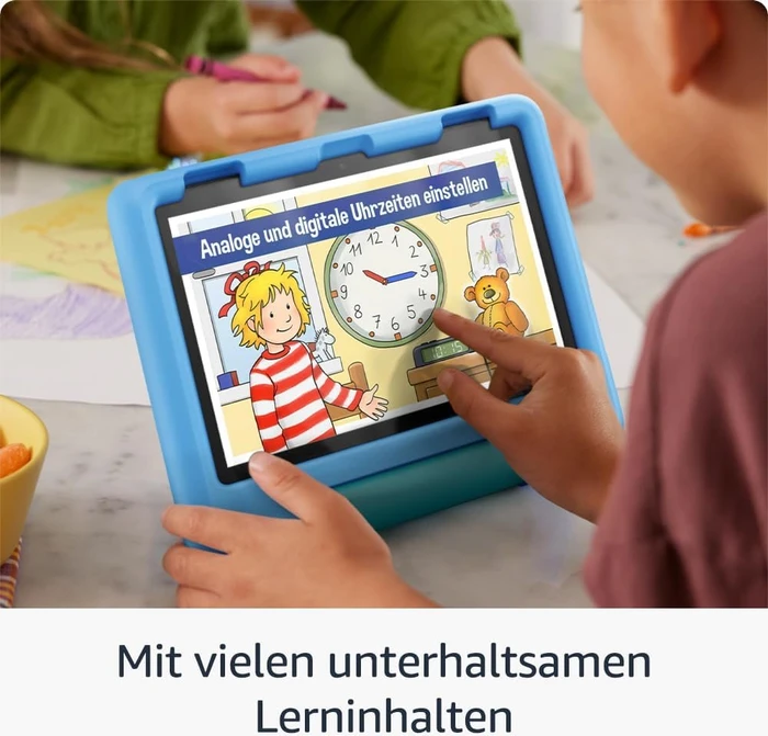 Amazon Fire HD 8 KFRAPWI 2024, ohne Werbung, rosa, 32GB, Disney-Prinzessinnen-Design, Kids Edition
