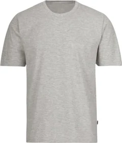 trigema Deluxe Baumwolle T-Shirt kurzarm grau/melange (Herren)
