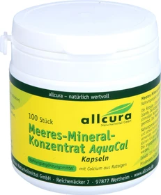 allcura Meeres-Mineral-Konzentrat AquaCal Kapseln, 100 Stück