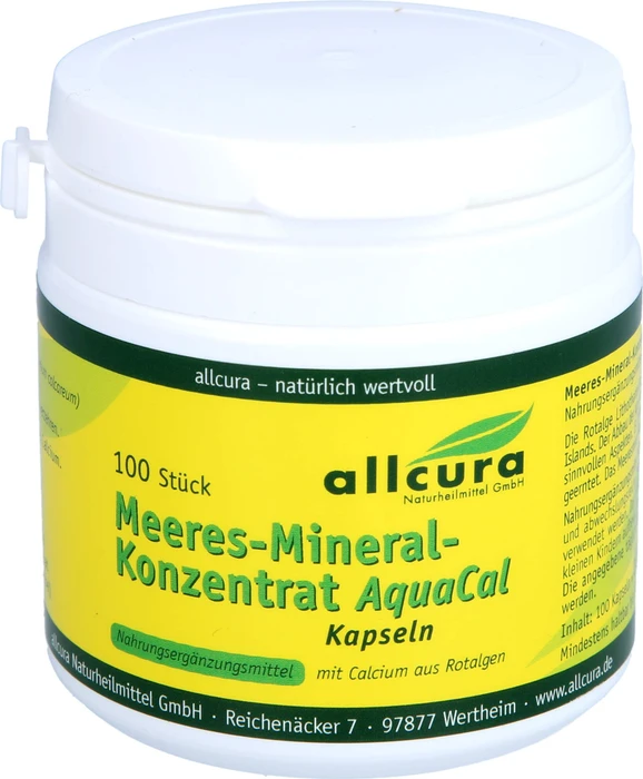 allcura Meeres-Mineral-Konzentrat AquaCal Kapseln, 100 Stück