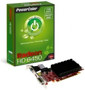 PowerColor Radeon HD 6450 Go! Green, 1GB DDR3, VGA, DVI, HDMI