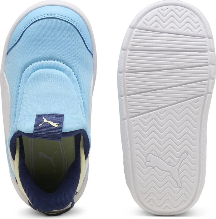 Puma Courtflex V3 Sliptech vibrant blue/puma white/apple spritz (Junior)
