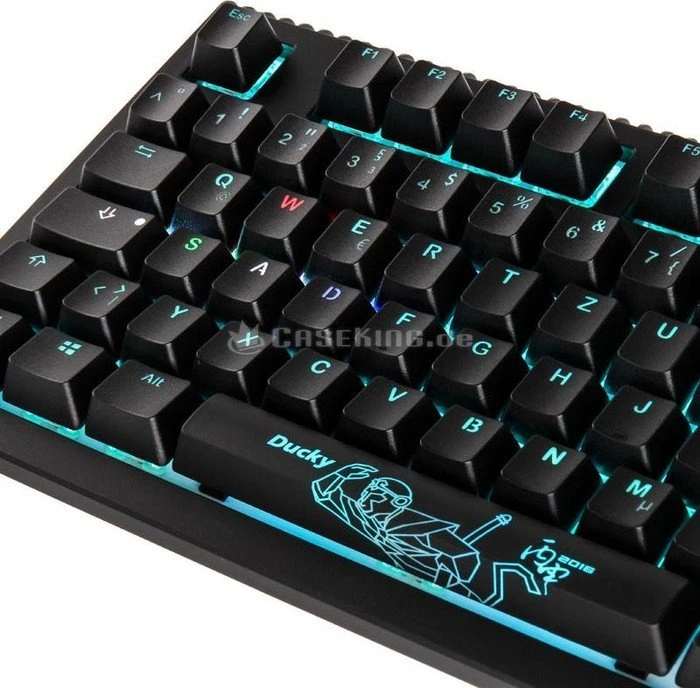 Ducky Shine 6 schwarz, LEDs RGB, MX RGB BROWN, USB, DE