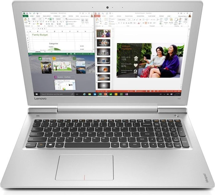 Lenovo IdeaPad 700-15ISK, weiß, Core i7-6700HQ, 16GB RAM, 256GB SSD, GeForce GTX 950M, DE