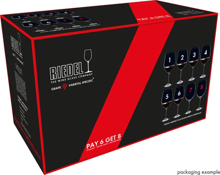 Riedel Vinum Cabernet Sauvignon/Merlotglas, 8 Stück