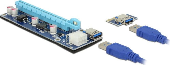 DeLOCK Riser Card, gewinkelt, PCIe 2.0, 600mm