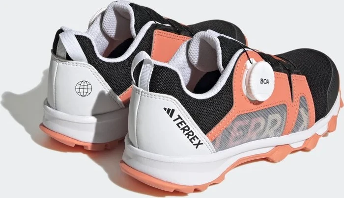 adidas Terrex Agravic BOA core black/crystal white/impact orange (Junior)