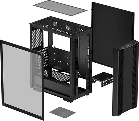 DeepCool CC560 Limited [V2], schwarz, Glasfenster