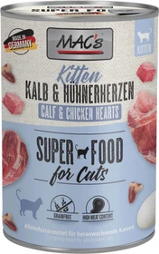 MAC's Cat Kitten, Kalb und Hühnerherzen, 2.40kg (6x 400g)