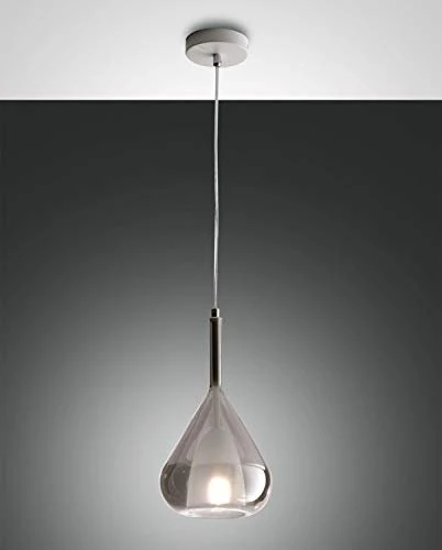 Fabas Luce Lila Pendelleuchte 1-flammig grau