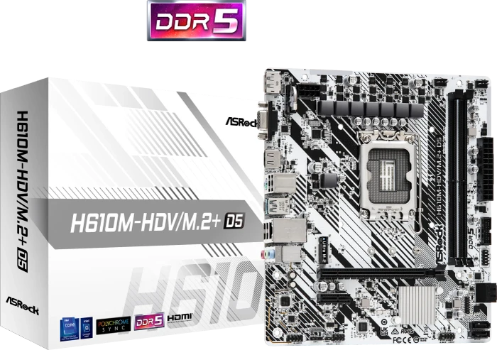 ASRock H610M-HDV/M.2+ D5 (Intel 1700)