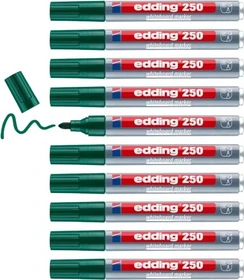edding 250 Whiteboardmarker grün, 10er-Pack