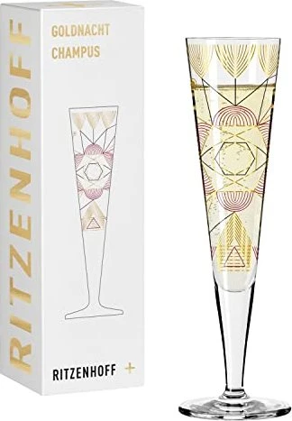 Ritzenhoff Goldnacht Champagnerglas von Werner Bohr 205ml