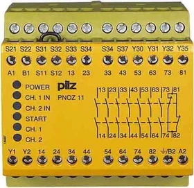 Pilz PNOZ 11 230-240VAC 24VDC 7n/o 1n/c