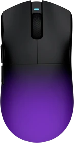 Hellyberry HM47 Pro Wireless Gaming Mouse mit Ladestation, schwarz/violett, USB/Bluetooth (HM47-BP PRO)