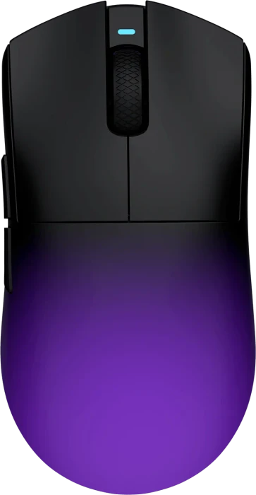 Hellyberry HM47 Pro Wireless Gaming Mouse mit Ladestation, schwarz/violett, USB/Bluetooth