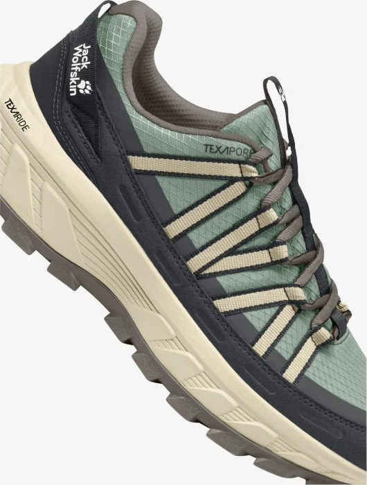 Jack Wolfskin Wild Hike Texapore Low green zinnia (Damen)