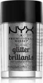 NYX Face & Body Glitter 10 silver, 2.5g