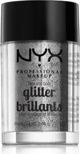 NYX Face & Body Glitter 10 silver, 2.5g