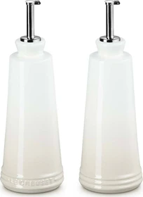 Le Creuset Signature Öl und Essigdosierer-Set meringue, 2-tlg.