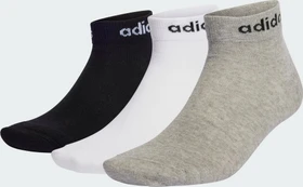 adidas Think Linear Ankle Socken medium grey heather/white/black, 3 Paare