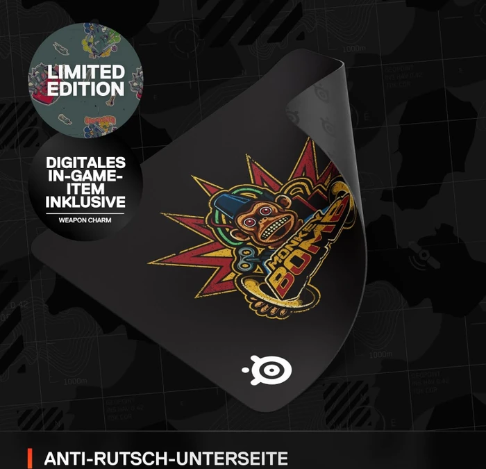 SteelSeries QcK Large x Call of Duty: Monkey Bomb Edition
