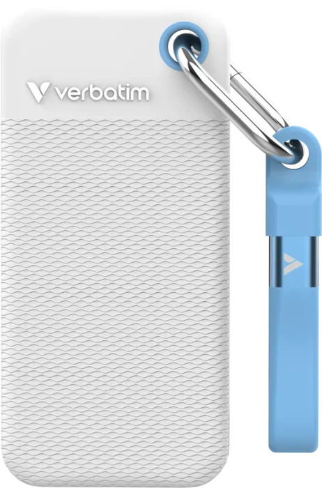 Verbatim Pocket SSD Summer Edition, weiß/blau, 1TB, USB-C 3.1
