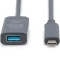 Digitus USB 3.1 aktives Verlängerungskabel, USB-C [Stecker] auf USB-A [Buchse], 5m schwarz Vorschaubild