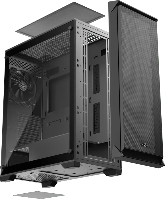 Raijintek Arcadia IV White, Glasfenster