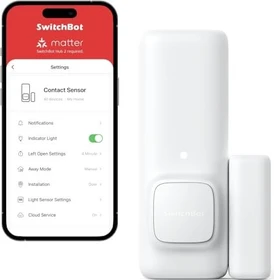 SwitchBot Kontaktsensor, Schließ-/Öffnungssensor (W1201500)