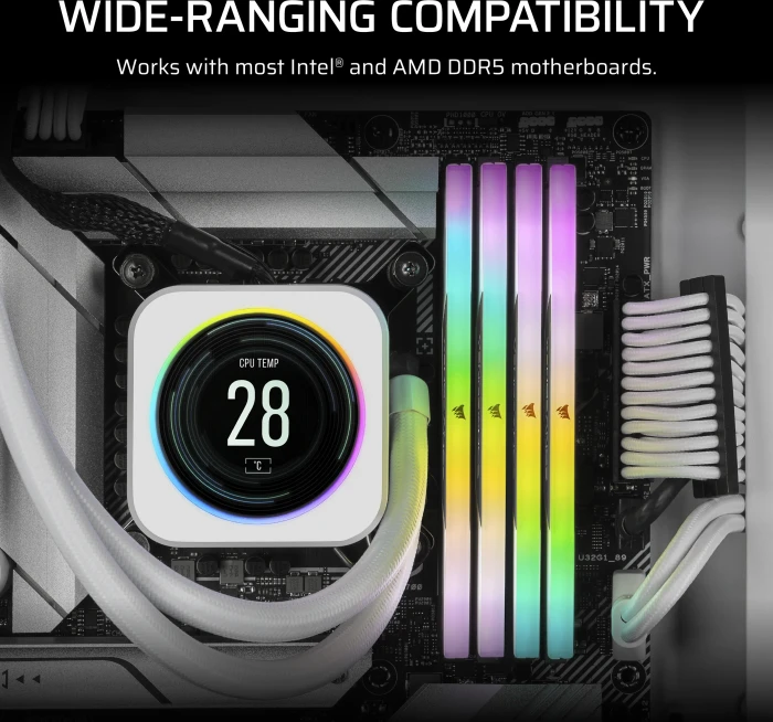 Corsair Vengeance RGB DDR5 Light Enhancement Kit, weiß