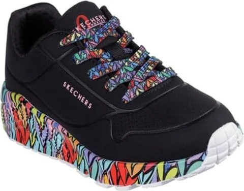 Skechers UNO Lite Subtle Love black/multi (Junior)
