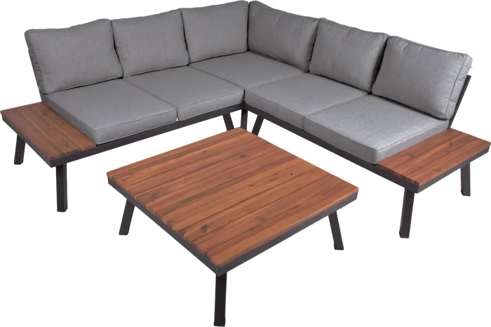 Garden Pleasure Theresa Lounge-Set grau, 4-tlg.