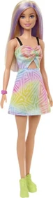 Mattel Barbie - Fashionistas Barbie im ärmellosen Regenbogen-Prisma Kleid