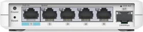 EnGenius Cloud Switch Series EXT Desktop Gigabit Smart Switch, 5x RJ-45, 1x SFP, PoE PD (EXT1106)