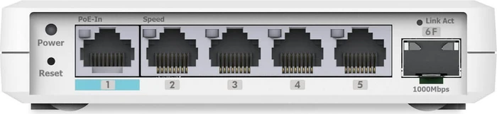 EnGenius Cloud Switch Series EXT Desktop Gigabit Smart Switch, 5x RJ-45, 1x SFP, PoE PD