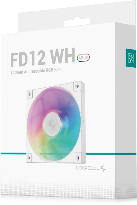 DeepCool FD12 ARGB WH, weiß, 120mm