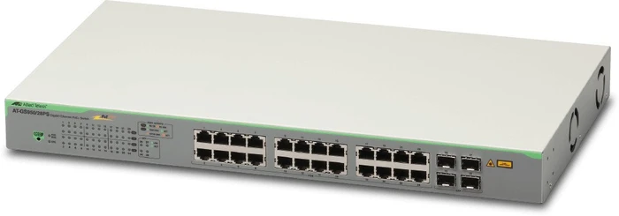 Allied Telesis GS950 Rackmount Gigabit Smart Switch, 24x RJ-45, 4x SFP, 185W PoE+