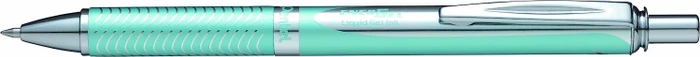 Pentel EnerGel Sterling BL407 Gelroller türkis/silber, Geschenkbox