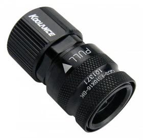 Koolance QD3 No-Spill Schnellverschluss gerade female schwarz, 16/10mm